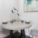 Dining area with ample lighting